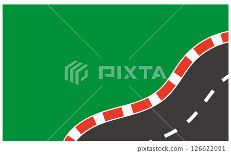 Race course background illustration 126622091