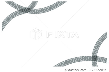 輪胎痕跡向量插圖背景框架材料 126622094