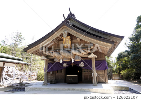 鳥取縣白兔神社的拜殿 126622107