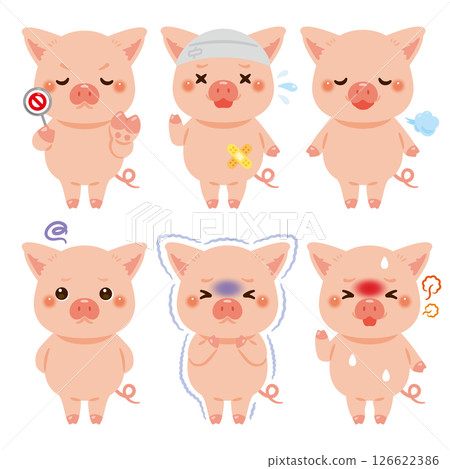 各州豬角色插圖集 126622386