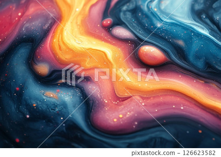 Vibrant Abstract Fluid Waves In Colors Vibrant Abstract Fluid Waves In Colors 126623582