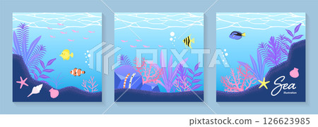 Sea creature illustration set_4 126623985