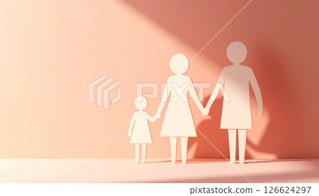 成長，家庭形象紙工藝人 126624297