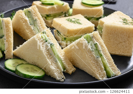 cucumber sandwiches with tasty cream cheese spread cucumber sandwiches with tasty cream cheese spread 126624411