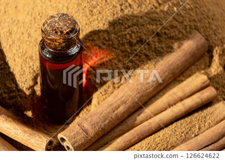 Organic Cinnamon Oil for Cooking and Aromatherapy 126624622