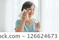 老年女性補水防暑材料 126624673