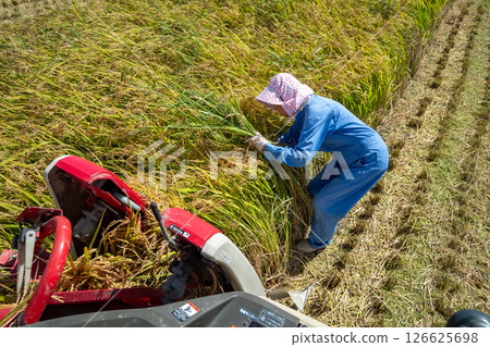 Harvesting and weeding 126625698