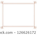 Hand-drawn frame with border decoration - Brown 126626172