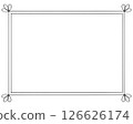 Hand-drawn frame with border decoration - Black 126626174