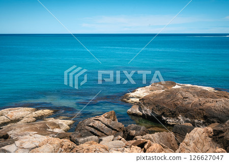 Summer Island view of a tropical island during the summer Summer Island view of a tropical island during the summer 126627047