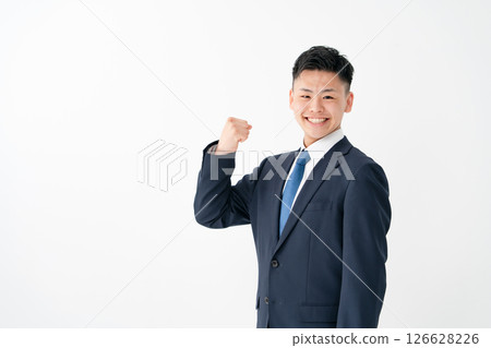 Young male business fist pump Young male business fist pump 126628226