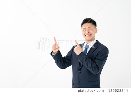 Young male business pointing 126628244