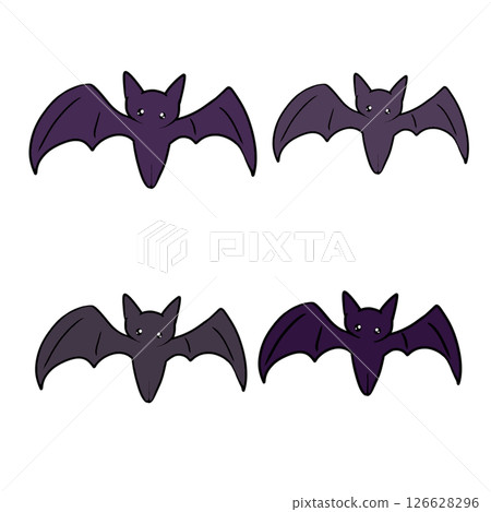 簡單的蝙蝠套裝萬聖節 126628296