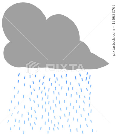 Illustration of rain clouds 126628765