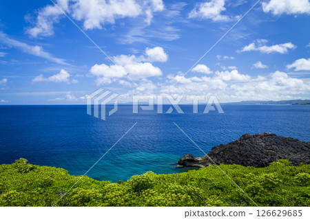 Okinawa blue sea sky Okinawa blue sea sky 126629685