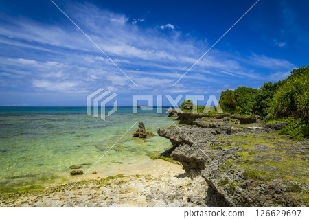 沖繩蔚藍的海天 沖繩蔚藍的海天 126629697