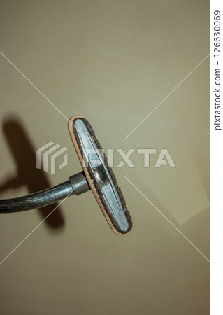 Brush of a modern vacuum cleaner. Bottom view. 126630069