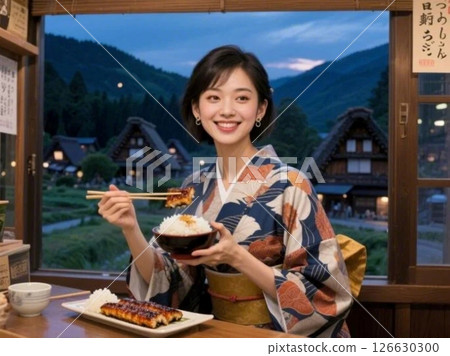 鰻魚與白川鄉和五簇山的合掌村落 IV 126630300