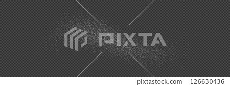 White swoosh trace of powder or dust in motion 126630436