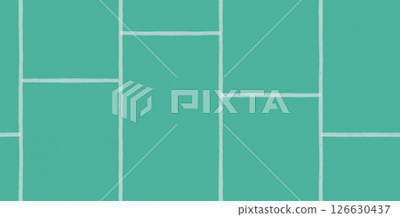 Blue-green plasterboard sheets with putty on seams seamless bg 126630437