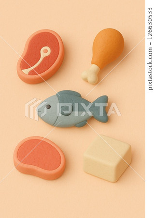 Protein clay art visuals Protein clay art visuals 126630533