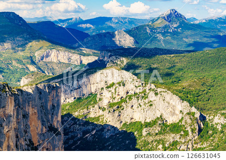 Mountain view. Verdon Gorge in Provence France. Mountain view. Verdon Gorge in Provence France. 126631045