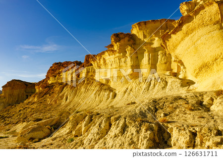 Rock formations Bolnuevo, Spain 126631711