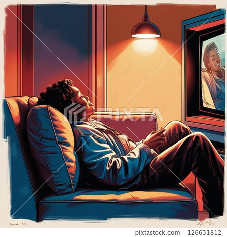 男孩看電影 男孩看電影 126631812