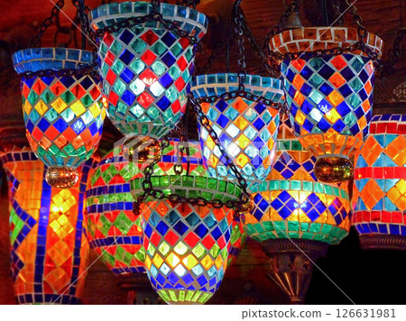 Decorated lanterns Decorated lanterns 126631981