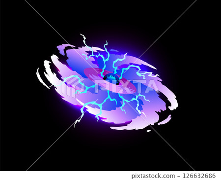 Speed effect cartoon vfx. Comic line blaster shot. Energy fire flame light. Neon color, asteroid flying rock. Flash lightning motion. Fantasy vector element Speed effect cartoon vfx. Comic line blaster shot. Energy fire flame light. Neon color, asteroid flying rock. Flash lightning motion. Fantasy vector element 126632686