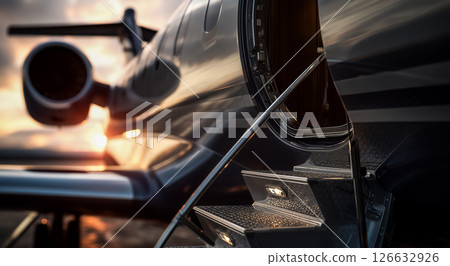 Private plane, luxury aviation marketing image 126632926