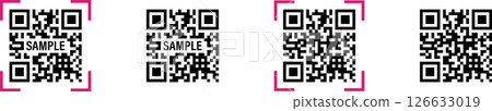 QR 碼圖像樣本插圖圖標 126633019