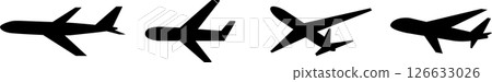 飛機和噴射機圖示設定水平 飛機和噴射機圖示設定水平 126633026