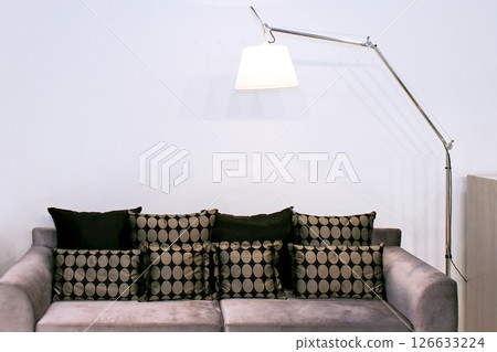 Sofa and lamp Sofa and lamp 126633224