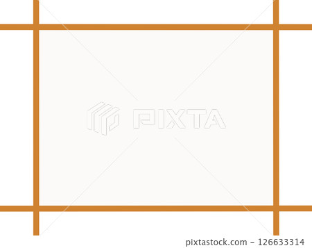 Orange line simple frame/white background frame material (enclosure/decoration/ruled line) Orange line simple frame/white background frame material (enclosure/decoration/ruled line) 126633314