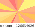 Pop bright random sunburst background illustration. Orange and yellow abstract design element. 126634026