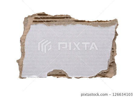 piece of white paper tear isolated on white background 126634103