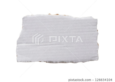 piece of white paper tear isolated on white background 126634104