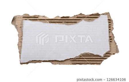 piece of white paper tear isolated on white background 126634106