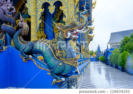Naga Serpent at Blue Temple Stairs Naga Serpent at Blue Temple Stairs 126634283