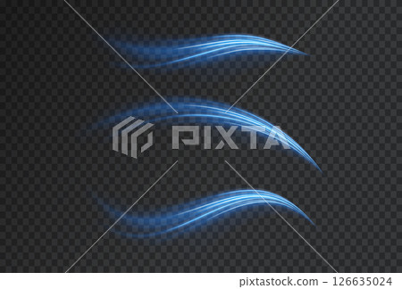 Blue glow mimics conditioner air 126635024