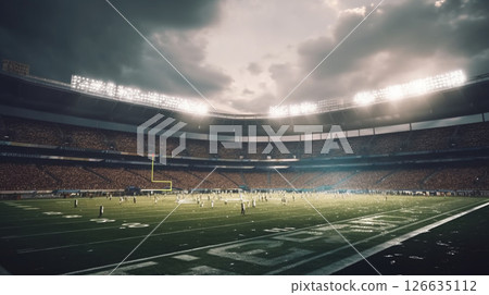 擠滿了人的體育場,給人一種真實的感覺 擠滿了人的體育場,給人一種真實的感覺 126635112