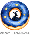 watercolor style Halloween desserts, featuring cupcakes, donuts, candy, parfaits, and more all with transparent backgrounds. Perfect for seasonal designs, stickers, scrapbooks, and party invitations 126636281