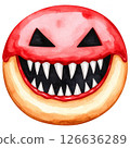 watercolor style Halloween desserts, featuring cupcakes, donuts, candy, parfaits, and more all with transparent backgrounds. Perfect for seasonal designs, stickers, scrapbooks, and party invitations 126636289