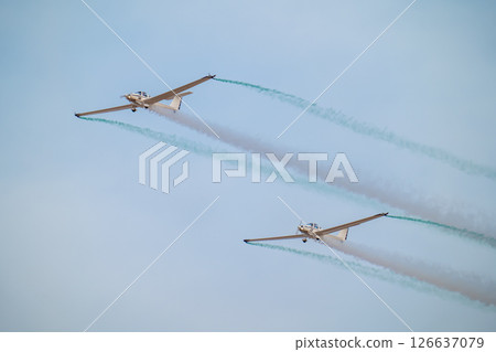 Synchronized Gliders Over Saudi Skies 126637079