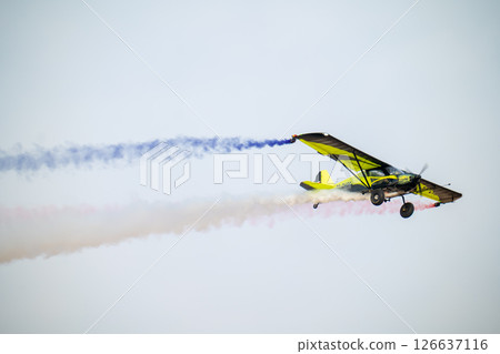 Solo Stunt Plane in Action Saudi Airshow Precision Solo Stunt Plane in Action Saudi Airshow Precision 126637116