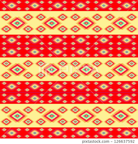 seamless pattern with traditional embroidery ornament. vector illustration seamless pattern with traditional embroidery ornament. vector illustration 126637592