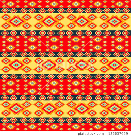 seamless pattern with traditional embroidery ornament. vector illustration seamless pattern with traditional embroidery ornament. vector illustration 126637639