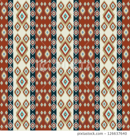 seamless pattern with traditional embroidery ornament. vector illustration seamless pattern with traditional embroidery ornament. vector illustration 126637640