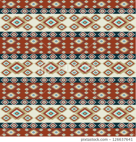 seamless pattern with traditional embroidery ornament. vector illustration seamless pattern with traditional embroidery ornament. vector illustration 126637641